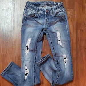 Girls size 10 Miss Me Skinny jeans